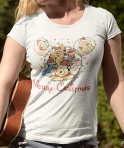 Mickey Ear Merry Christmas T-shirt Winnie The Pooh