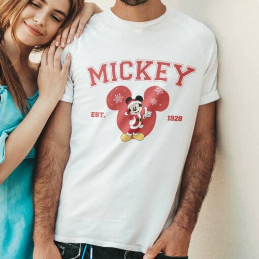 Mickey Est 1928 Christmas T-shirt Disney