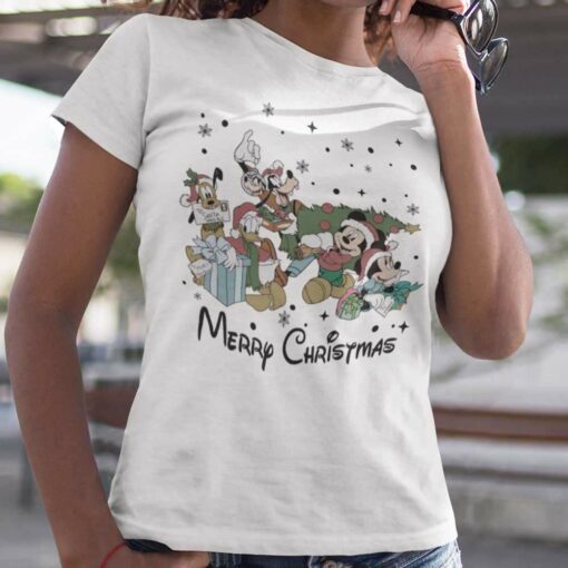 Mickey Friends Merry Christmas T-shirt Disney