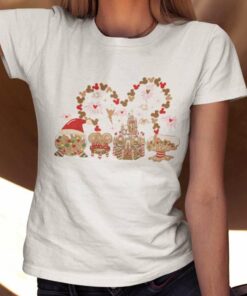 Mickey Gingerbread Cookies Merry Christmas T-shirt Disney