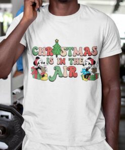 Mickey Minnie Christmas Is In The Air T-shirt