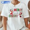 Mickey Minnie Merry and Bright Christmas T-Shirt Disney