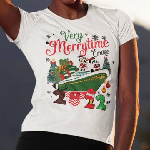 Mickey Minnie Verry Merrytime Cruise 2022 Christmas T-shirt Disney