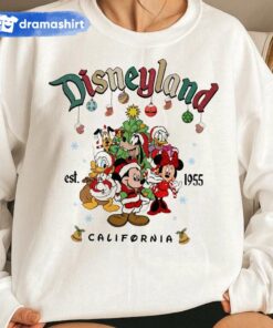 Mickey and Friends California Est 1955 Christmas Sweatshirt Disney