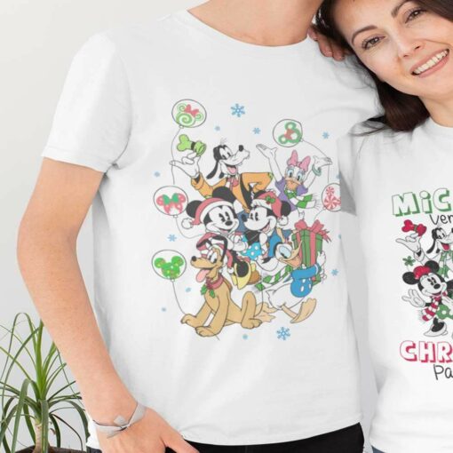 Mickey and Friends Christmas Balloons T-shirt