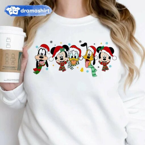 Mickey and Friends Portrait Christmas Sweatshirt Disney