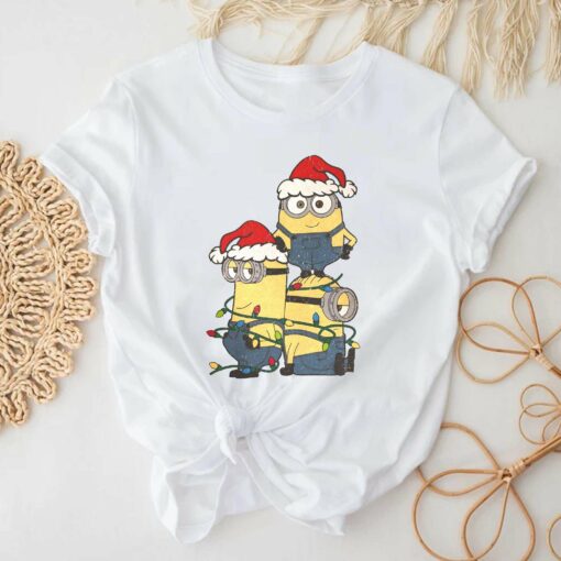 Minions Christmas Lights T-Shirt Despicable Me