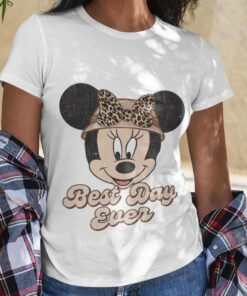 Minnie Leopard Tie Animal Kingdom T-shirt