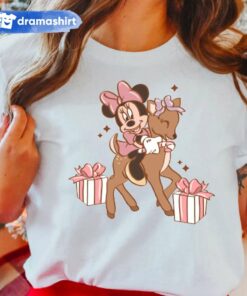 Minnie Mouse Reindeer Christmas T-Shirt Disney