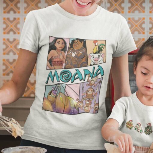 Moanna Maui Pua Heihei Tamatoa Kakamora T-shirt Disney