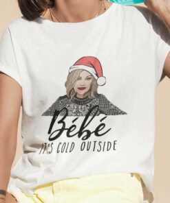 Moira Rose Bebe It’s Cold Outside Christmas White T-shirt