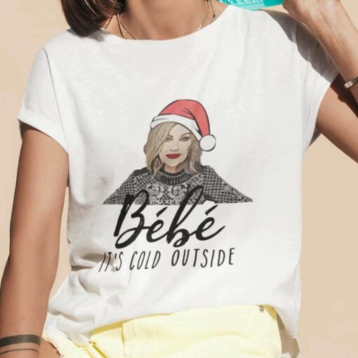 Moira Rose Bebe It’s Cold Outside Christmas White T-shirt