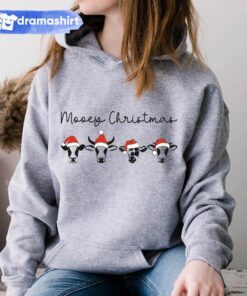 Mooey Christmas Dairy Cow Hoodie