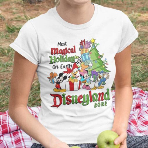 Most Magical Holiday On Earth Disneyland 2022 Christmas T-shirt