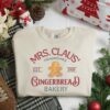 Mrs Claus Gingerbread Bakery Christmas Sweatshirt Cute Unique Xmas Gift