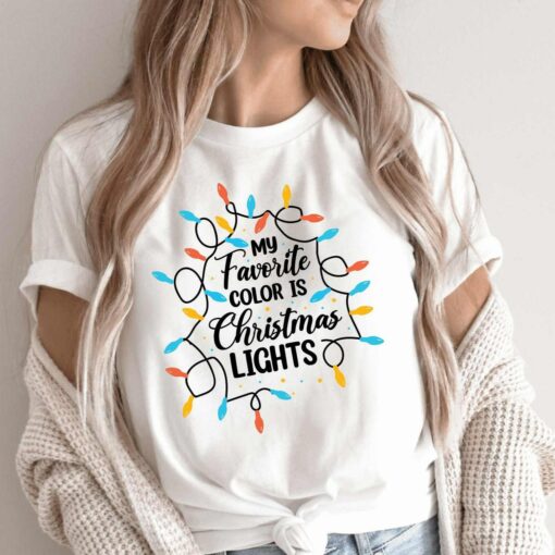 My Favorite Color Is Christmas Lights Sweatshirt