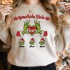My Grandkids Stole My Heart Custom Christmas Sweatshirt Gift For Family
