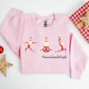 Namaste And Sleigh Funny Christmas Yoga Poses Sweatshirt Lovely Unique Xmas Gift