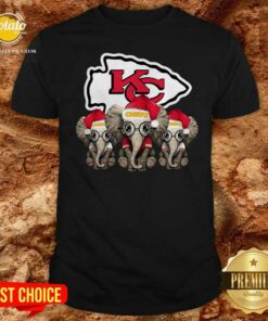 Nice Cute Kansas City Chiefs Elephant Christmas Shirt Nice Cute Kansas City Chiefs Elephant Christmas Shirt