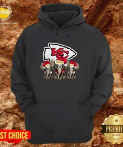 Nice Cute Kansas City Chiefs Elephant Christmas Shirt Nice Cute Kansas City Chiefs Elephant Christmas Shirt