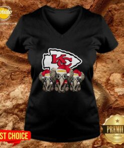 Nice Cute Kansas City Chiefs Elephant Christmas Shirt 2 Nice Cute Kansas City Chiefs Elephant Christmas Shirt 3