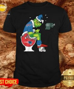 Nice The Grinch Buffalo Bills Shit On Toilet New England Patriots Christmas Shirt Nice The Grinch Buffalo Bills Shit On Toilet New England Patriots Christmas Shirt
