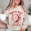 North Pole Est 1824 University Santa Christmas Sweatshirt Lovely Unique Xmas Gift
