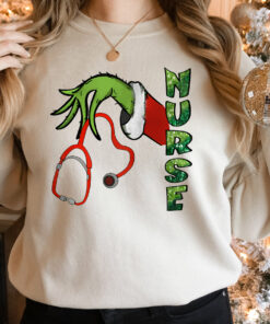 Nurse Stethoscope Christmas Sweatshirt Humor Unique Xmas Gift