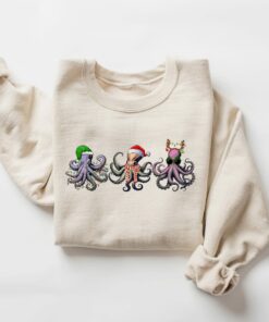 Octopus Christmas Sweatshirt Lovely Unique Xmas Gift