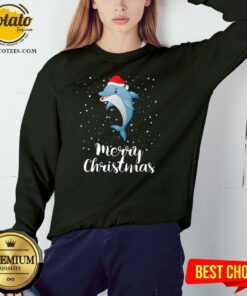 Official Dolphins Santa Reindeer Light Christmas Shirt 4