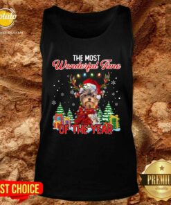 Official Yorkshire Terrier The Most Wonderful Time Of The Year Christmas Shirt 3 Official Yorkshire Terrier The Most Wonderful Time Of The Year Christmas Shirt 4