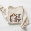 Oh Come Let Us Adore Him Christmas Jesus Nativity Scene Sweatshirt Lovely Unique Xmas Gift For Christian