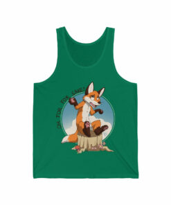 Oh For Fox Sake Brown Text – Tank Top