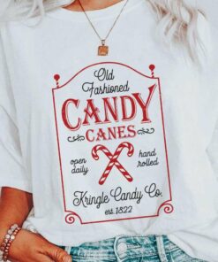 Old Fashioned Candy Cane Christmas T-Shirt