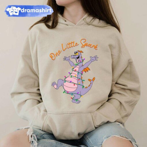 One Little Spark Figment Christmas Lights Hoodie Disney