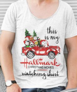 Peanuts Car This Is My Hallmark Christmas Movies Christmas T-shirt