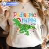 Pediatric Nurse Dinosaur Christmas Lights Sweatshirt