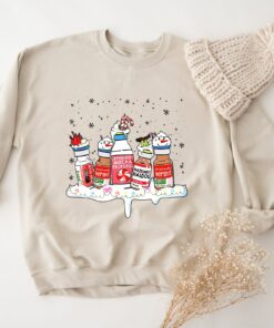 Peppermint Mocha Propofol Nurse Cute Snowman Christmas Sweatshirt