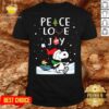 Perfect Merry Christmas Peanuts Snoopy Peace Love Joy Shirt