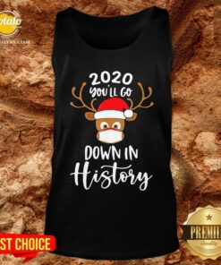 Perfect Reindeer 2020 You'll Go Down In History Merry Christmas Shirt 3
