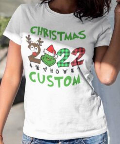 Personalize Custom Name Family 2022 Christmas T-shirt