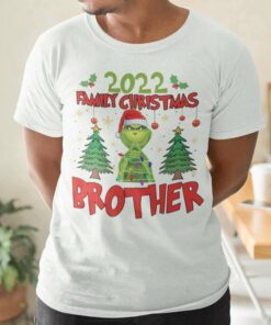 Personalize Custom Name Grinch Family Brother Christmas T-shirt