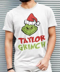 Personalize Custom Name Grinch Taylor Christmas T-shirt