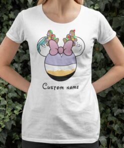 Personalize Custom Name Head Daisy Duck Christmas T-shirt