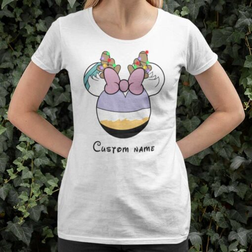 Personalize Custom Name Head Daisy Duck Christmas T-shirt