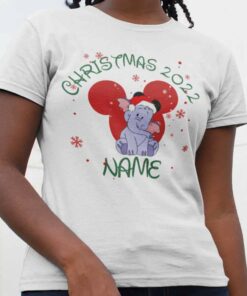 Personalize Custom Name Heffalump Chistmas T-shirt Pooh’s Heffalump