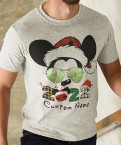 Personalize Custom Name Mickey Matching Christmas T-shirt