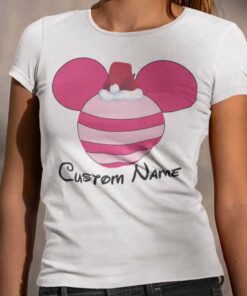 Personalize Custom Name Piglet Christmas White Tee Winnie The Pooh