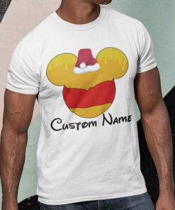 Personalize Custom Name Pooh Christmas White Tee Winnie The Pooh