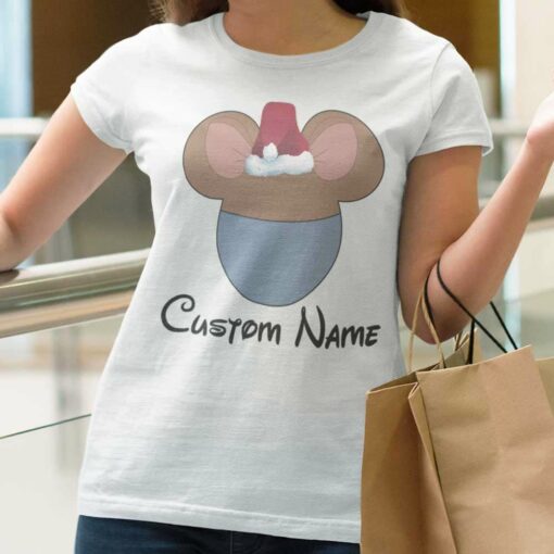 Personalize Custom Name Roo Christmas White Tee Winnie The Pooh